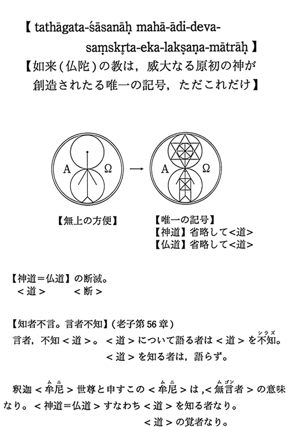 ytathagata-sasanah maha-adi-deva-samskrta-eka-laksana-matrahzy@()̋́CБȂ錴̐_nꂽB̋LCꂾz