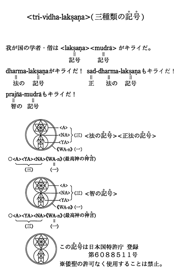 ��tri-vidha-laksana���i�O��ނ̋L���j